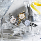 Seiko Presage Cocktail Time Automatic Diamonds White Dial Silver Steel Strap Watch for Women - SRE012J1 Authentic Buy Shop Now