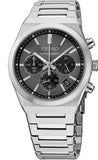 Seiko Conceptual Chronograph Grey Dial Silver Steel Strap Watch for Men - SSB455P1