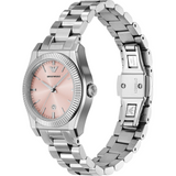 Emporio Armani Federica Pink Dial Silver Steel Strap Watch for Women - AR11658 Authentic Buy Shop Now