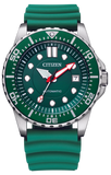 Citizen Mechanical Automatic Green Dial Green Rubber Strap Watch for Men - NJ0129-10X Authentic Buy Shop Now