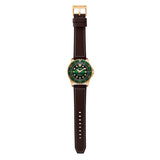 Citizen Mechanical Automatic Green Dial Brown Leather Strap Watch for Men - NJ0173-18X Authentic Buy Shop Now