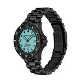 Emporio Armani Sea Explorer Turquoise Blue Dial Black Steel Strap Watch for Men - AR60084 Authentic Buy Shop Now