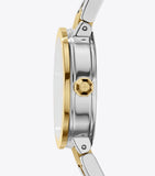 Tory Burch Reva Gold Dial Two Tone Steel Strap Watch for Women - TBW4016 Authentic Buy Shop Now