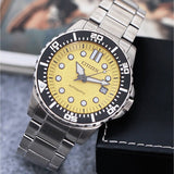 Citizen Mechanical Automatic Yellow Dial Silver Steel Strap Watch for Men - NJ0170-83Z Authentic Buy Shop Now