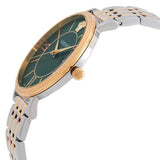 Versace Daphnis Quartz Green Dial Two Tone Steel Strap Watch for Women - VEOCA0424 Authentic Buy Shop Now