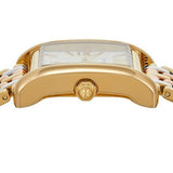 Tory Burch Eleanor White Dial Tri Tone Steel Strap Watch for Women - TBW1078 Authentic Buy Shop Now