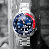 Seiko Prospex PADI Special Edition Automatic Blue Dial Silver Steel Strap Watch for Men - SRPE99 Authentic Buy Shop Now