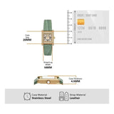 Emporio Armani Classic White Dial Green Leather Strap Watch for Women - AR11661 Authentic Buy Shop Now