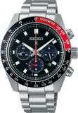 Seiko Prospex Speedtimer Solar Chronograph Black Dial Silver Steel Strap Watch for Men - SSC915 Authentic Buy Shop Now