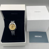 Seiko 5 Sports SNXS Automatic Gold Dial Silver Steel Strap Watch for Men - SRPL59K1 Authentic Buy Shop Now
