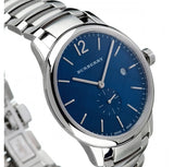 Burberry Classic Blue Dial Silver Steel Strap Watch for Men - BU10007