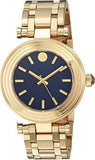 Tory Burch Classic T Black Dial Gold Steel Strap Watch for Women - TBW9010 Authentic Buy Shop Now
