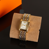 Tory Burch Eleanor White Dial Tri Tone Steel Strap Watch for Women - TBW1078 Authentic Buy Shop Now