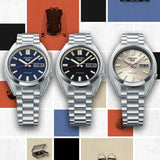 Seiko 5 Sports SNXS Automatic Blue Dial Silver Steel Strap Watch for Men - SRPK87K1 Authentic Buy Shop Now