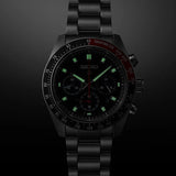 Seiko Prospex Speedtimer Solar Chronograph Black Dial Silver Steel Strap Watch for Men - SSC915 Authentic Buy Shop Now