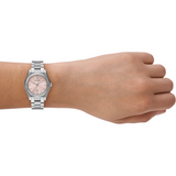 Emporio Armani Federica Pink Dial Silver Steel Strap Watch for Women - AR11658 Authentic Buy Shop Now