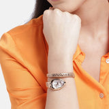 Just Cavalli Taglio White Dial Rose Gold Steel Strap Watch for Women - JC1L225M0055 Authentic Buy Shop Now