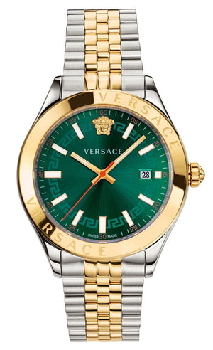 Versace Hellenyium Quartz Green Dial Two Tone Steel Strap Watch for Women - VEHU00420 Authentic Buy Shop Now