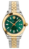 Versace Hellenyium Quartz Green Dial Two Tone Steel Strap Watch for Women - VEHU00420 Authentic Buy Shop Now