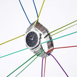 D1 Milano Ultra Thin Black Dial Silver Steel Strap Watch for Men - D1-UTBJ14 Authentic Buy Shop Now