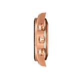 Tissot PRS 516 Chronograph Black Dial Rose Gold Steel Strap Watch for Men - T149.417.33.051.00 Authentic Buy Shop Now