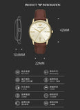 Emporio Armani Minimalist Quartz Gold Dial Brown Leather Strap Watch for Men - AR11610 Authentic Buy Shop Now