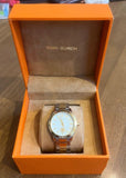 Tory Burch Collins White Dial Two Tone Steel Strap Watch for Women - TBW1306 Authentic Buy Shop Now