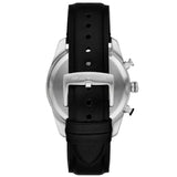 Emporio Armani Racer Chronograph Black Dial Black Leather Strap Watch for Men - AR11635 Authentic Buy Shop Now