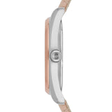 Emporio Armani Tazio Mother of Pearl Dial Pink Leather Strap Watch for Women - AR6133 Authentic Buy Shop Now