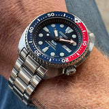 Seiko Prospex PADI Special Edition Automatic Blue Dial Silver Steel Strap Watch for Men - SRPE99 Authentic Buy Shop Now