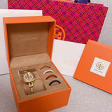 Tory Burch Riva Gold Dial Gold Steel Strap Watch for Women - TBW4029 Authentic Buy Shop Now