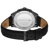 Lacoste Apext Black Dial Black Leather Strap Watch for Men - 2011296 Authentic Buy Shop Now