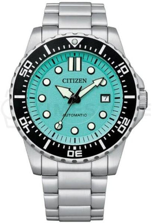 Citizen Mechanical Automatic Turquoise Dial Silver Steel Strap Watch for Men - NJ0170-83X Authentic Buy Shop Now