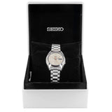 Seiko 5 Sports SNXS Series Automatic Beige Dial Silver Steel Strap Watch for Men - SRPK91K1 Authentic Buy Shop Now