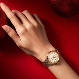 Seiko Presage Cocktail Time Automatic Diamonds White Dial Two Tone Steel Strap Watch for Women - SRE010J1 Authentic Buy Shop Now