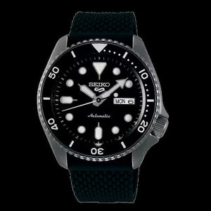 Seiko 5 Sports SKX Series Automatic Black Dial Black Silicone Strap Watch for Men - SRPD65K2 Authentic Buy Shop Now