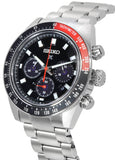 Seiko Prospex Speedtimer Solar Chronograph Black Dial Silver Steel Strap Watch for Men - SSC915 Authentic Buy Shop Now