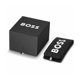 Hugo Boss Runner 3H Black Dial Silver Steel Strap Watch for Men - 1514210 Authentic Buy Shop Now