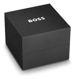 Hugo Boss Strike Chronograph Black Dial Silver Steel Strap Watch for Men - 1514290 Authentic Buy Shop Now