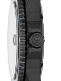 Emporio Armani World Explorer Black Dial Black Steel Strap Watch for Men - AR11398 Authentic Buy Shop Now