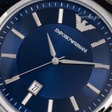 Emporio Armani Renato Blue Dial Silver Steel Strap Watch for Men - AR11180 Authentic Buy Shop Now