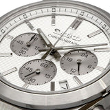 Seiko Conceptual Chronograph White Dial Silver Steel Strap Watch for Men - SSB451P1 Authentic Buy Shop Now