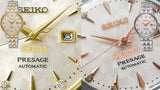 Seiko Presage Cocktail Time Automatic Diamonds White Dial Silver Steel Strap Watch for Women - SRE012J1 Authentic Buy Shop Now