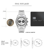 Emporio Armani Racer Chronograph Silver Dial Silver Steel Strap Watch for Men - AR11636 Authentic Buy Shop Now