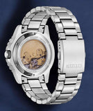 Citizen Mechanical Automatic Blue Dial Silver Steel Strap Watch for Men - NJ0178-81M Authentic Buy Shop Now