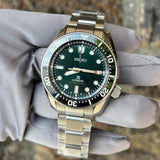 Seiko Prospex 140th Anniversary Limited Edition Automatic Scuba Divers Green Dial Silver Steel Strap Watch for Men - SPB207J1 Authentic Buy Shop Now