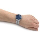 Emporio Armani Renato Blue Dial Silver Steel Strap Watch for Men - AR11180 Authentic Buy Shop Now