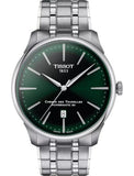 Tissot Chemin des Tourelles Powermatic 80 Green Dial Silver Steel Strap Watch for Men - T139.407.11.091.00 Authentic Buy Shop Now