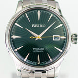 Seiko Presage Cocktail Time Automatic Green Dial Silver Steel Strap Watch for Men - SRPE15J1 Authentic Buy Shop Now