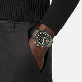 Versace Greca Dome Chronograph Black Dial Grey Steel Strap Watch for Men - VE6K00623 Authentic Buy Shop Now